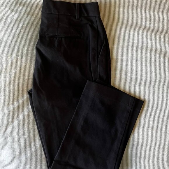 Ann Taylor - High Waist Ankle Pant - Curvy Fit - Size 4 - Black - Picture 2 of 2